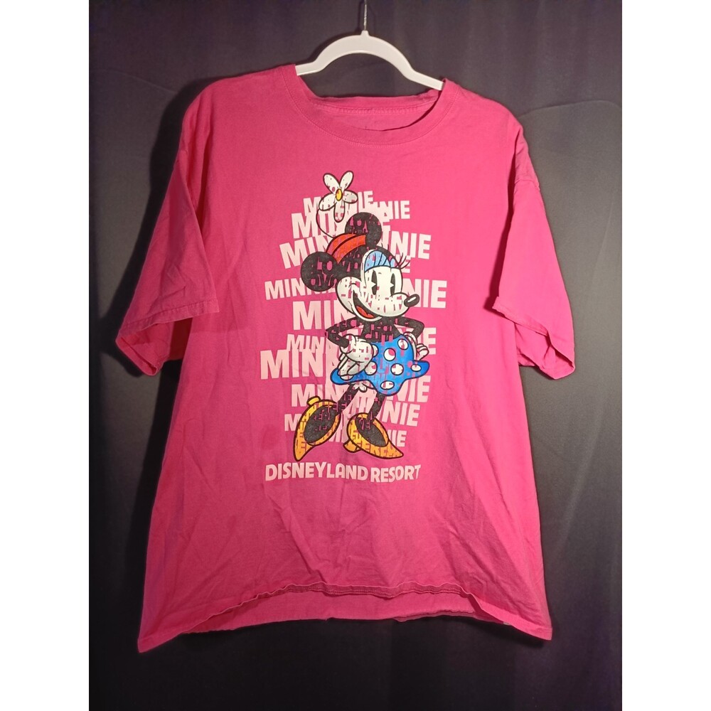 Disneyland Resort Minnie Mouse T‑Shirt Women’s XL Pink Graphic Tee Disney Parks - Picture 2 of 7